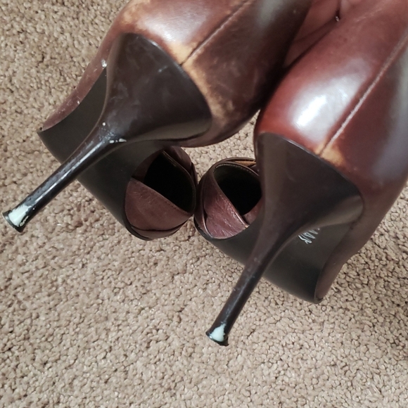 Aldo D'orsay Brown Leather heels - Picture 3 of 4
